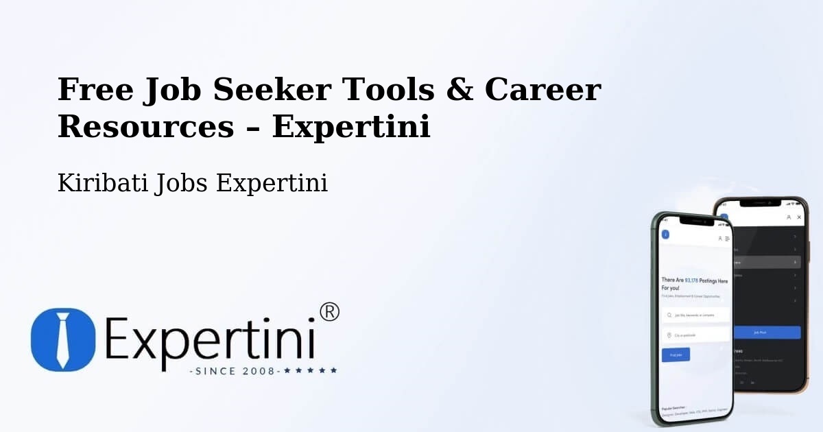 Free Job Seeker Tools & Career Resources – Tabuaeran - Tabuaeran, Kiribati Jobs Expertini
